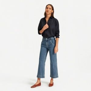 Everlane Wide Leg Crop Denim ankle